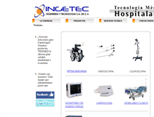 Tablet Screenshot of biomedica.ingetec.com.sv
